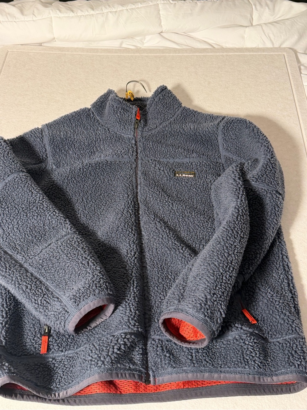 L.L. Bean Mountain Pile' Navy Sherpa Fleece Jacket XXL